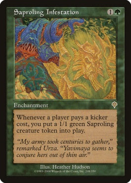 naokuroshop MTG [INV][208][緑][R][EN][菌獣の横行/Saproling Infestation] NM