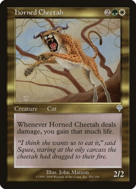 naokuroshop MTG [INV][251][多][U][JP][有角チータ/Horned Cheetah] NM