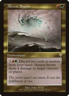 naokuroshop MTG [INV][256][多][R][JP][隕石の嵐/Meteor Storm] NM