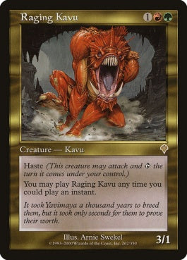 naokuroshop MTG [INV][262][多][R][JP][怒り狂うカヴー/Raging Kavu] NM