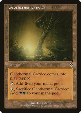 naokuroshop MTG [INV][323][土地][C][JP][地熱の割れ目/Geothermal Crevice] NM