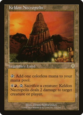 naokuroshop MTG [INV][325][土地][R][JP][ケルドの死滅都市/Keldon Necropolis] NM