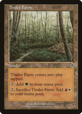 naokuroshop MTG [INV][329][土地][C][EN][ほくちの加工場/Tinder Farm] NM