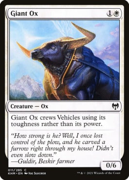 naokuroshop MTG [KHM][011][白][C][EN][巨大雄牛/Giant Ox] NM