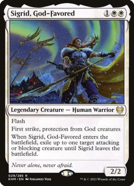 naokuroshop MTG [KHM][029][白][R][EN][神に愛された者、シグリッド/Sigrid, God-Favored] NM