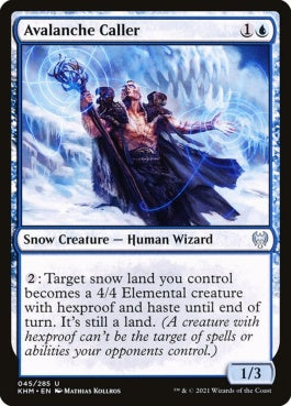 naokuroshop MTG [KHM][045][青][U][EN][雪崩呼び/Avalanche Caller] NM