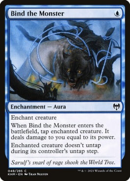 naokuroshop MTG [KHM][048][青][C][EN][怪物縛り/Bind the Monster] NM