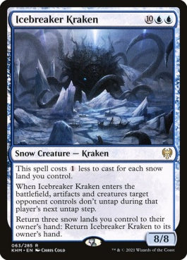 naokuroshop MTG [KHM][063][青][R][EN][氷砕きのクラーケン/Icebreaker Kraken] NM