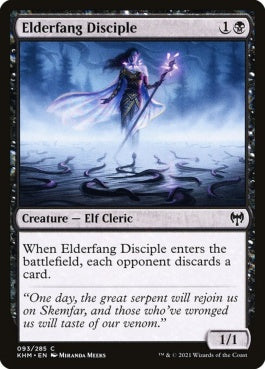 naokuroshop MTG [KHM][093][黒][C][EN][古牙の信奉者/Elderfang Disciple] NM