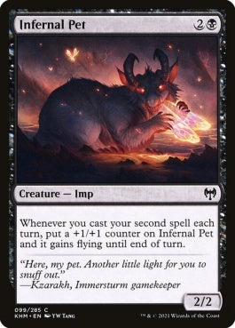 naokuroshop MTG [KHM][099][黒][C][EN][冥府のペット/Infernal Pet] NM