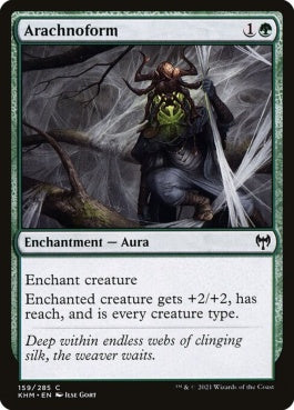 naokuroshop MTG [KHM][159][緑][C][EN][蜘蛛化/Arachnoform] NM