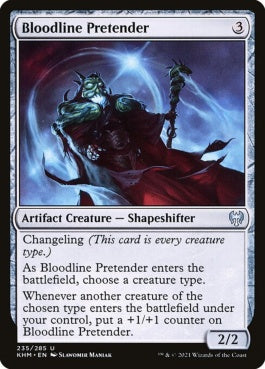 naokuroshop MTG [KHM][235][茶][U][EN][血統詐称者/Bloodline Pretender] NM