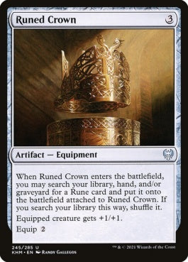 naokuroshop MTG [KHM][245][茶][U][EN][ルーンの冠/Runed Crown] NM