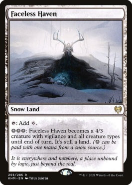 naokuroshop MTG [KHM][255][土地][R][EN][不詳の安息地/Faceless Haven] NM