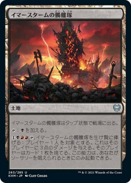 naokuroshop MTG [KHM][263][土地][U][JP][イマースタームの髑髏塚/Immersturm Skullcairn] NM