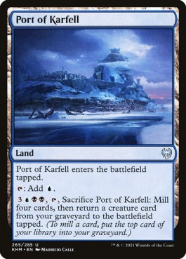 naokuroshop MTG [KHM][265][土地][U][EN][カーフェルの港/Port of Karfell] NM