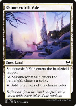 naokuroshop MTG [KHM][267][土地][C][EN][煌積の谷間/Shimmerdrift Vale] NM