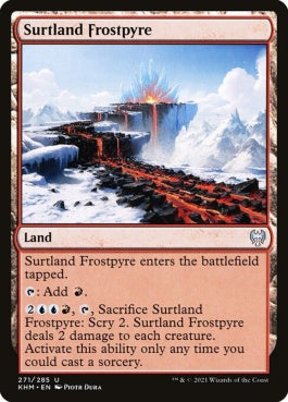 naokuroshop MTG [KHM][271][土地][U][EN][セルトランドの凍炎/Surtland Frostpyre] NM