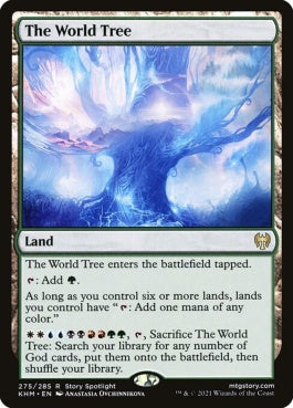 naokuroshop MTG [KHM][275][土地][R][EN][世界樹/The World Tree] NM