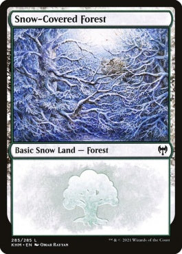 naokuroshop MTG [KHM][285][土地][C][EN][冠雪の森/Snow-Covered Forest] NM