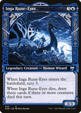 naokuroshop MTG [KHM][304][青][U][EN][ルーン目のインガ/Inga Rune-Eyes] NM