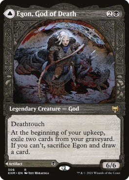 naokuroshop MTG [KHM][306][黒][R][EN][死の神、イーガン/Egon, God of Death] NM