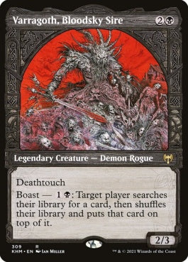 naokuroshop MTG [KHM][309][黒][R][EN][血空の主君、ヴェラゴス/Varragoth, Bloodsky Sire] NM