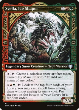 naokuroshop MTG [KHM][331][多][U][EN][氷刻み、スヴェラ/Svella, Ice Shaper] NM