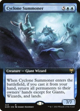 naokuroshop MTG [KHM][343][青][R][EN][竜巻の召喚士/Cyclone Summoner] NM