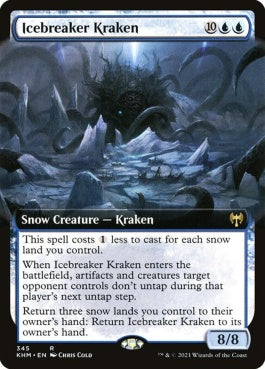 naokuroshop MTG [KHM][345][青][R][EN][氷砕きのクラーケン/Icebreaker Kraken] NM