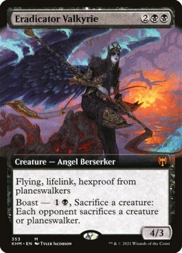 naokuroshop MTG [KHM][353][黒][M][EN][撲滅する戦乙女/Eradicator Valkyrie] NM