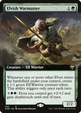 naokuroshop MTG [KHM][363][緑][R][EN][エルフの戦練者/Elvish Warmaster] NM