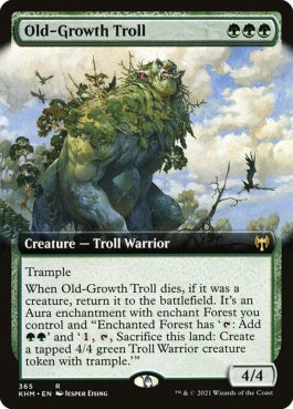 naokuroshop MTG [KHM][365][緑][R][EN][老樹林のトロール/Old-Growth Troll] NM