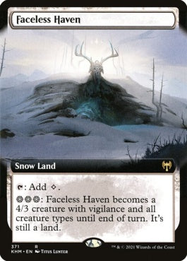 naokuroshop MTG [KHM][371][土地][R][EN][不詳の安息地/Faceless Haven] NM