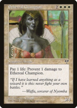 naokuroshop MTG [MIR][015][白][R][EN][天上の勇者/Ethereal Champion] NM