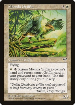 naokuroshop MTG [MIR][028][白][U][JP][メテンダ・グリフィン/Mtenda Griffin] NM