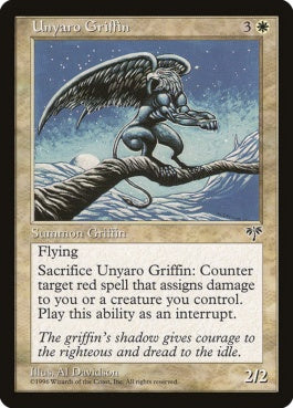 naokuroshop MTG [MIR][044][白][U][EN][ウンヤロ・グリフィン/Unyaro Griffin] NM