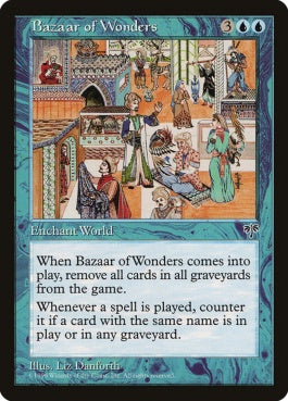 naokuroshop MTG [MIR][055][青][R][JP][不思議のバザール/Bazaar of Wonders] NM