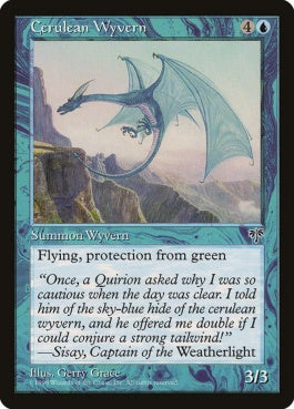 naokuroshop MTG [MIR][057][青][U][EN][紺碧のワイヴァーン/Cerulean Wyvern] NM