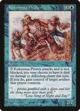 naokuroshop MTG [MIR][071][青][R][JP][クーケムッサの海賊/Kukemssa Pirates] NM