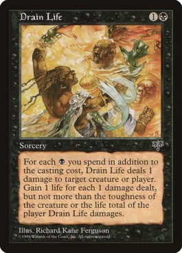 naokuroshop MTG [MIR][118][黒][C][JP][生命吸収/Drain Life] NM