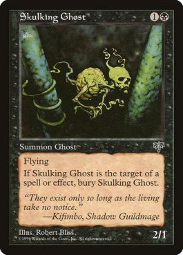 naokuroshop MTG [MIR][143][黒][C][JP][卑屈な幽霊/Skulking Ghost] NM