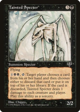 naokuroshop MTG [MIR][148][黒][R][EN][烙印の死霊/Tainted Specter] NM