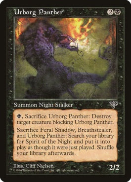 naokuroshop MTG [MIR][150][黒][C][JP][アーボーグの豹/Urborg Panther] NM