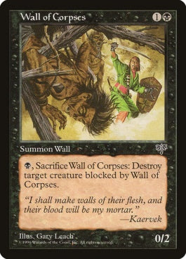 naokuroshop MTG [MIR][151][黒][C][JP][死体の壁/Wall of Corpses] NM