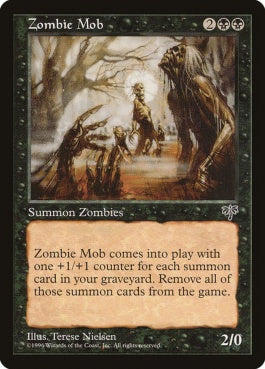 naokuroshop MTG [MIR][153][黒][U][EN][ゾンビの群れ/Zombie Mob] NM