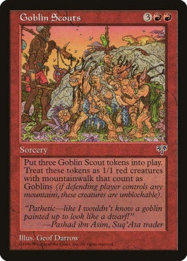 naokuroshop MTG [MIR][178][赤][U][JP][ゴブリン斥候隊/Goblin Scouts] NM