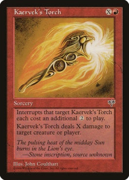 naokuroshop MTG [MIR][185][赤][C][JP][ケアヴェクの火吹き/Kaervek's Torch] NM