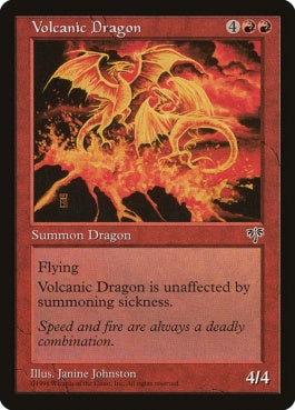 naokuroshop MTG [MIR][201][赤][R][EN][火山のドラゴン/Volcanic Dragon] NM