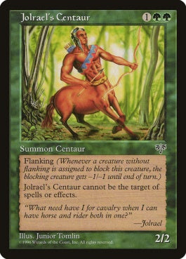 naokuroshop MTG [MIR][222][緑][C][JP][ジョルレイルのケンタウルス/Jolrael's Centaur] NM